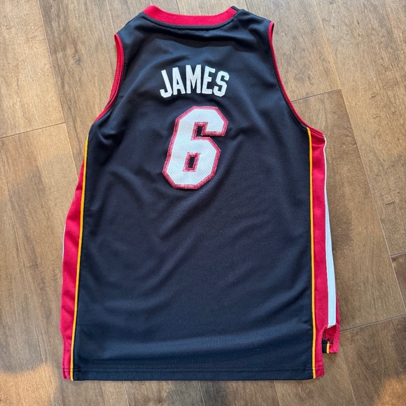 Lebron James Miami Heat Basketball Jersey Size L Kids - Picture 2 of 2